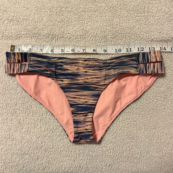 Lululemon Shanti Surf Crossback Top Bikini Bottoms Pink Blue Dream Waves Print - Picture 9 of 14